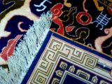 新疆和田纯手工丝毯挂毯壁画 真丝手工毯子客厅墙壁卧室挂毯画