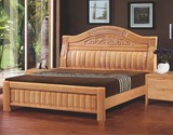 全实木高档婚床 木质床 木头床 套房家具 成人床 橡木床 1.8米