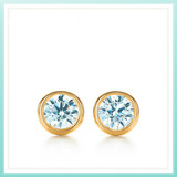 日本直发  Tiffany&Co.蒂芙尼  小巧甜美款 黄金钻石耳钉