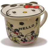 包邮Hello Kitty卡通陶瓷杯 咖啡杯 牛奶杯带杯盖 儿童水杯多款