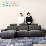 日式小户型布艺沙发组合特价包邮宜家转角L型沙发可拆洗定制