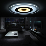 简约现代创意个性客厅卧室书房过道阳台亚克力透明圆形LED吸顶灯