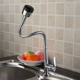 质保厨房龙头立式单水龙头万向出水管不锈钢水槽通用标准4分口耐