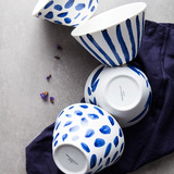 朵颐欧式创意陶瓷面碗米饭碗汤碗带花纹小号沙拉碗家用餐具套装