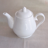 包邮纯白陶瓷壶 热冷水壶茶楼美星陶瓷美高壶英式壶花茶壶泡茶壶