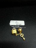 包顺丰！香港代购周生生专柜足金Charme串珠钥匙连锁转运珠86800P