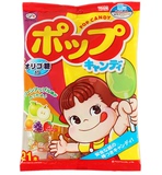 日本原装进口零食品不二家4种水果棒棒糖绿茶多酚护齿21本
