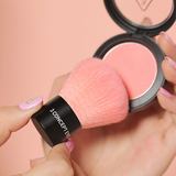 包邮3CE 便携款 粉色可爱柔软腮红散粉刷 皮质刷包 韩国代购正品