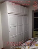 上海实木家具定制订做白色欧式松木衣柜衣橱书柜顶柜吊柜榻榻米