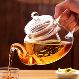 玻璃茶壶过滤茶杯耐热花茶壶透明茶具耐高温家用加厚功夫泡茶壶器