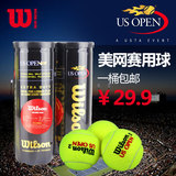 Wilson网球正品usopen美网比赛用网球威尔逊初学练习球专业训练球