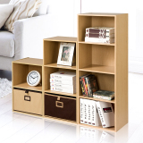 好事达简易书柜现代简约自由组合式收纳储物置物客厅书房柜子木质
