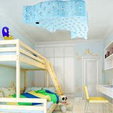 儿童房LED吸顶灯创意水晶灯亚克力卡通海豚灯男女孩卧室护眼灯具