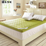 4D 竹炭加厚榻榻米折叠单双人海绵软床垫被床褥子1.2/1.5/1.8m米