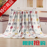 外贸出口日本六层纱布纯棉毛巾被单人双人彩色蘑菇全棉毛巾毯床单