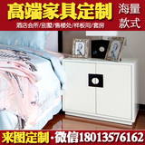 新中式古典实木床头柜现代床头柜酒店宾馆客房样板房卧室家具定做