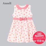 商场同款 安奈儿女童装夏季女童连衣裙儿童圆点背心裙子 AG523312