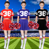 少女时代啦啦队服拉拉队服装足球宝贝啦啦操服装儿童健美操演出服