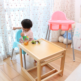 儿童餐椅多功能高低6档调节宝宝吃饭座椅便携式可折叠婴幼E6N