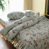 床品床单单件 纯棉斜纹 欧式田园全棉1.21.5m1.8米床被单单人双人