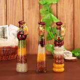 五谷丰登杂粮玻璃瓶 创意厨房餐厅酒柜橱柜家居摆件装饰品工艺品