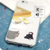 吃货熊本熊手机壳苹果6s手机壳iphone6plus硅胶套5.5防摔软壳4.7