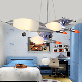 儿童灯飞机灯创意卡通男孩房间灯饰个性艺术吊灯卧室灯LED护眼灯