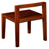 新中式樱桃木实木妆凳 中式坐凳化妆梳妆凳短凳换鞋凳