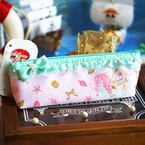 现货日本代购DISNEY正版缎面珍珠公主美人鱼Ariel笔袋
