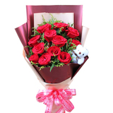 11朵玫瑰鲜花速递全国送花深圳广州北京上海重庆圣诞节情人节鲜花