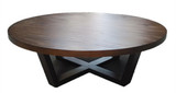 简约现代实木客厅圆形茶几办公桌子 宜家创意餐桌咖啡桌