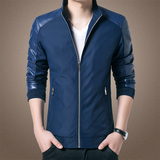 九岸男士春季外套短款韩版夹克男士外套 修身型夹克男 青年 外套