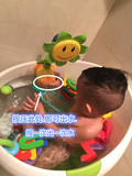 洗澡玩具向日葵喷水花洒大黄鸭洗澡玩具宝宝儿童手动旋转戏水玩具