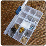 透明多格塑料长方形 首饰盒药盒 收纳饰品盒 迷你小药盒 多格分药