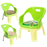 叫叫椅靠背会叫的椅子婴儿凳吃饭加大卡通塑料凳子宝宝小板凳儿童