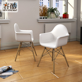 睿酷 现代简约休闲椅 实木书椅 时尚便携单椅XD040-16