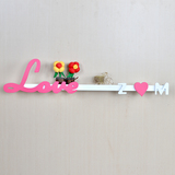 LOVE字母创意一字隔板墙上置物架壁挂相框架装饰架定制搁板