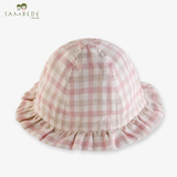三木比迪 2016新款女宝宝遮阳帽荷叶帽 婴儿帽子1-3岁儿童帽子