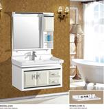 新款PVC卫生间浴柜组合 洗脸洗手玉石盆、 陶瓷面盆台面