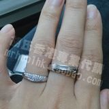 香港代购专柜正品六福珠宝18K金钻石戒指结婚对戒指环全国联保
