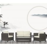 利成 藤沙发户外沙发家具组合 大小户型客厅庭院藤沙发组合藤椅