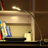 宿舍大夹子LED环形可插电式书桌笔记本电脑床头创意阅读USB小台灯