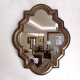 欧式复古美式乡村异形酒店镜子家居装饰镜卫浴梳妆镜美容浴室镜子