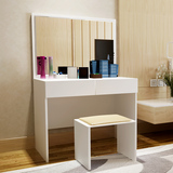 梳妆台卧室现代简约 小户型省空间组装 化妆台可伸缩梳妆桌定制