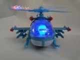 儿童玩具益智男孩电动直升机万向轮1-2-3-4-岁半音乐闪光飞机模型