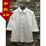 【专柜正品】GXG男装2016新款夏装白色斯文中袖衬衫62123008