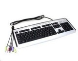 原装正品 双飞燕KL-7MU 超薄多媒体耳麦键盘 USB口耳麦键盘