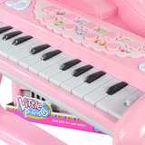 教本钢琴键启蒙玩具儿童女孩粉色电子琴钢琴0-3-6岁初学者入门大