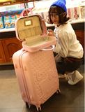 可爱卡通硬皮箱密码拉杆箱子母箱万向轮旅行箱24寸26行李箱女拖箱
