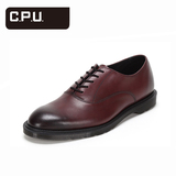 C.P.U.Dr.Martens英伦风牛津系带男款正装商务休闲皮鞋德比鞋